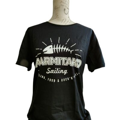 Camiseta Unisex negra Marmitako Sailing